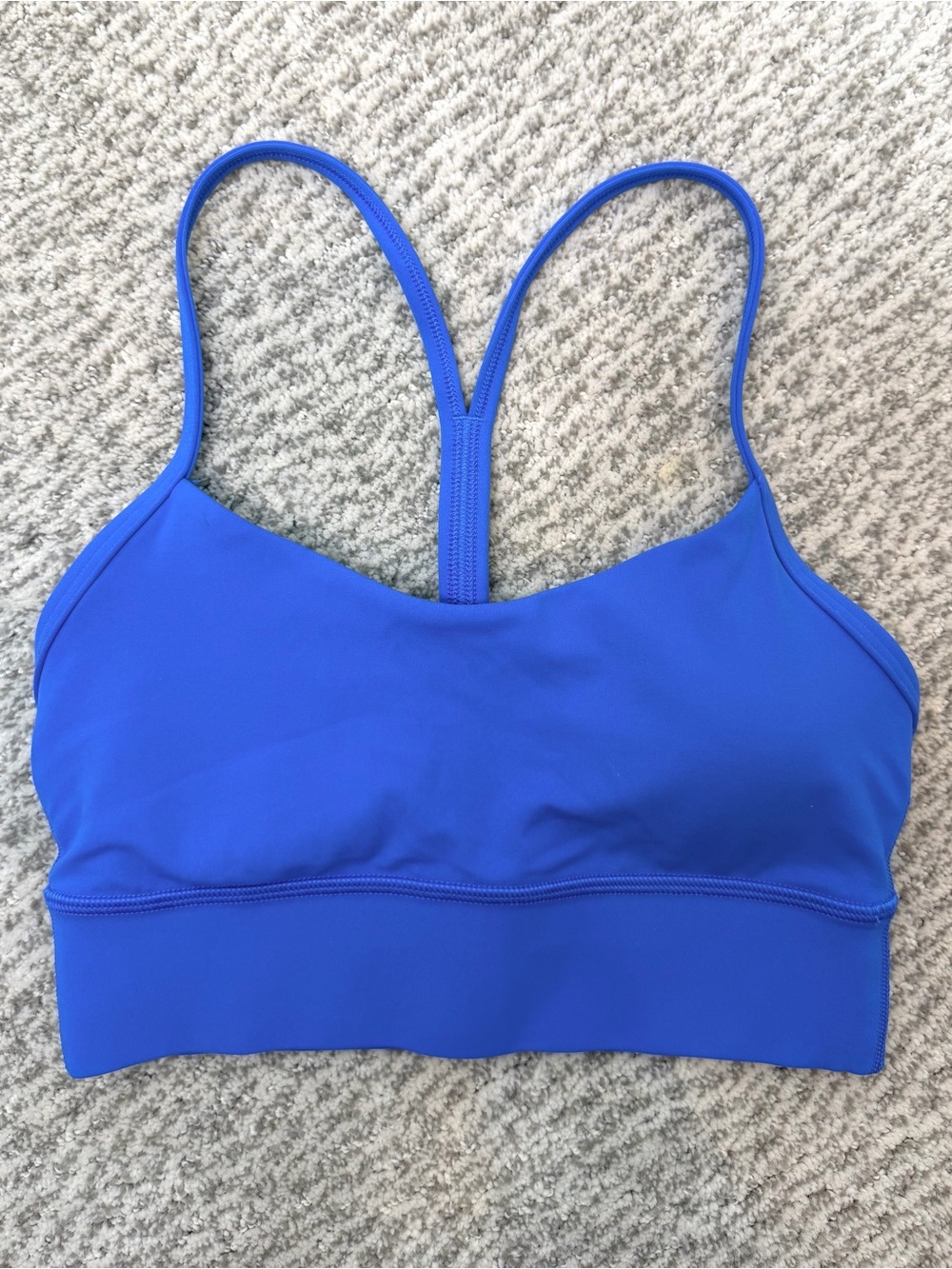 lululemon Royal Blue Racerback Sports Bra Size 4 Workout Yoga Running - Picture 3 of 4